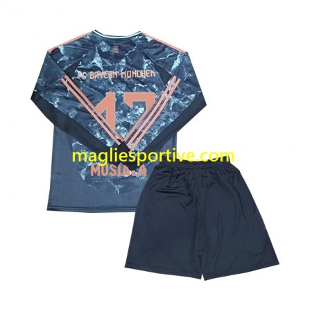 Completo Calcio Bayern Monaco Musiala 42 Bambino Divisa Trasferta 2024-2025 ML